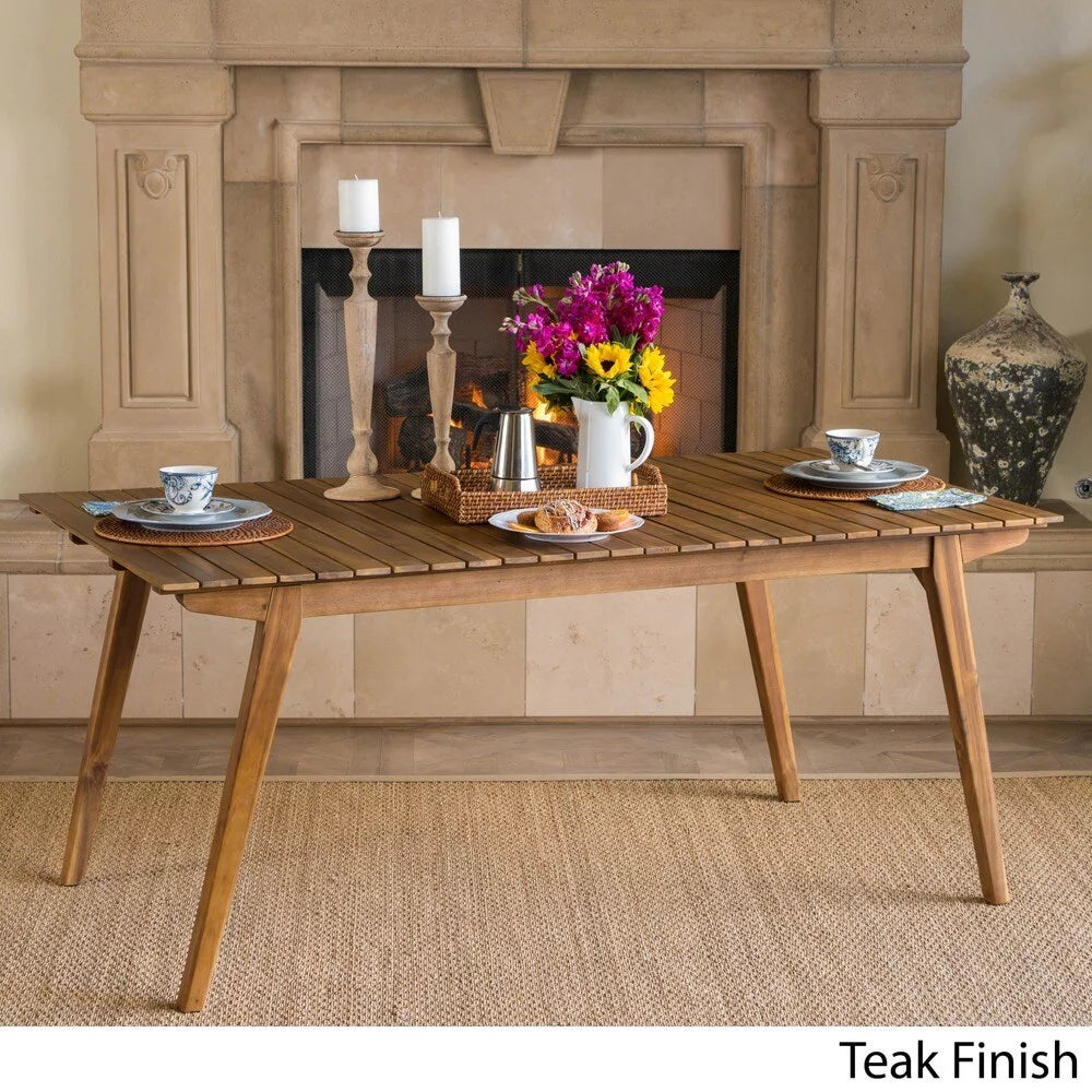 Brown Wood Dining Table C187