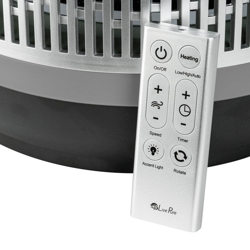 Gray 2 in 1 Air Purifier & Heater with HEPA Filtration K11703