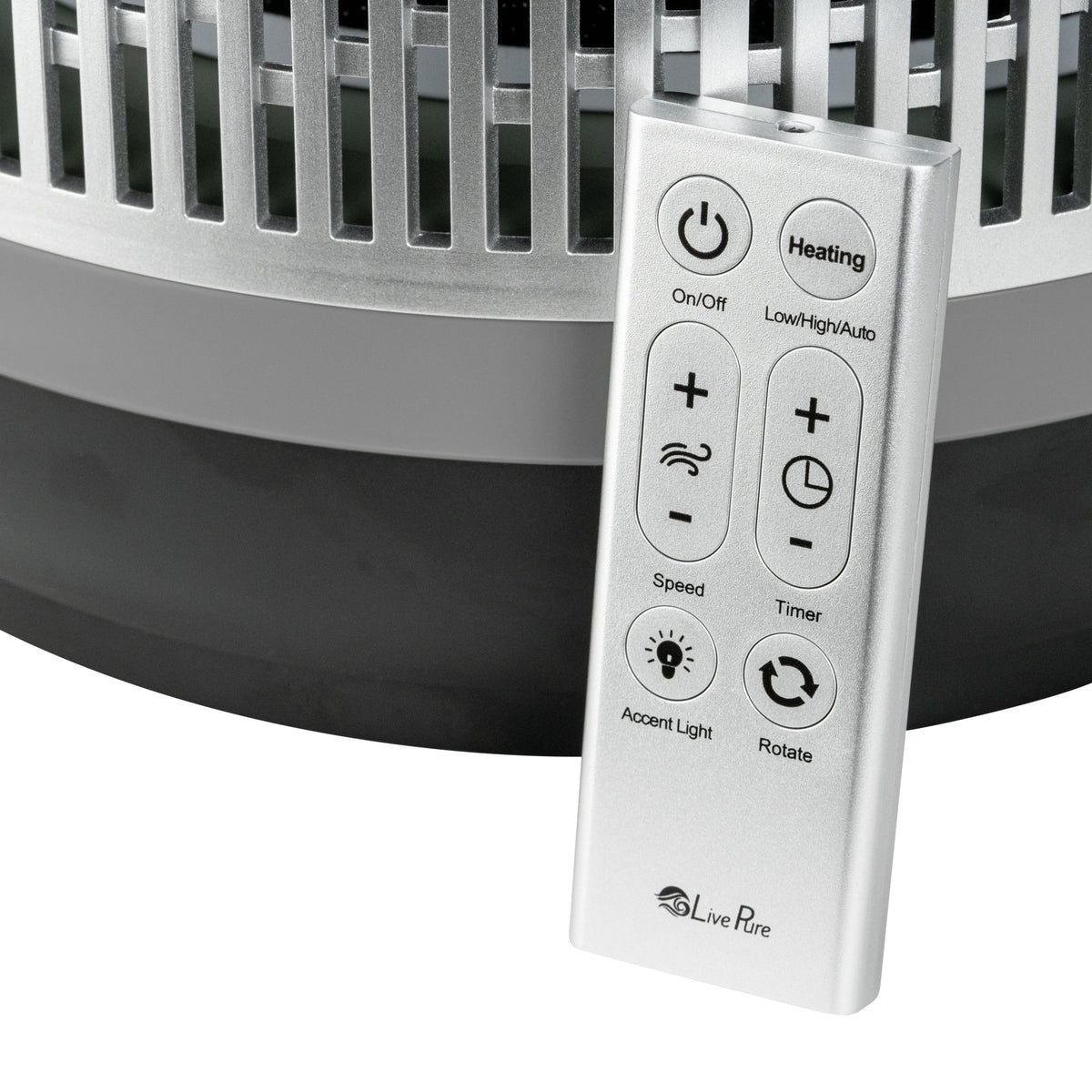 Gray 2 in 1 Air Purifier & Heater with HEPA Filtration K11703