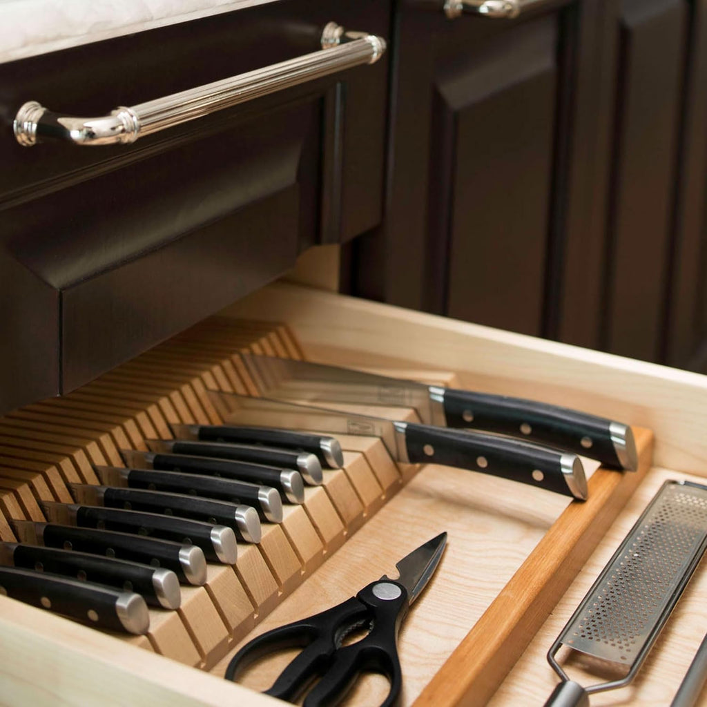 Dual Row Knife Block Drawer Organizer G729139