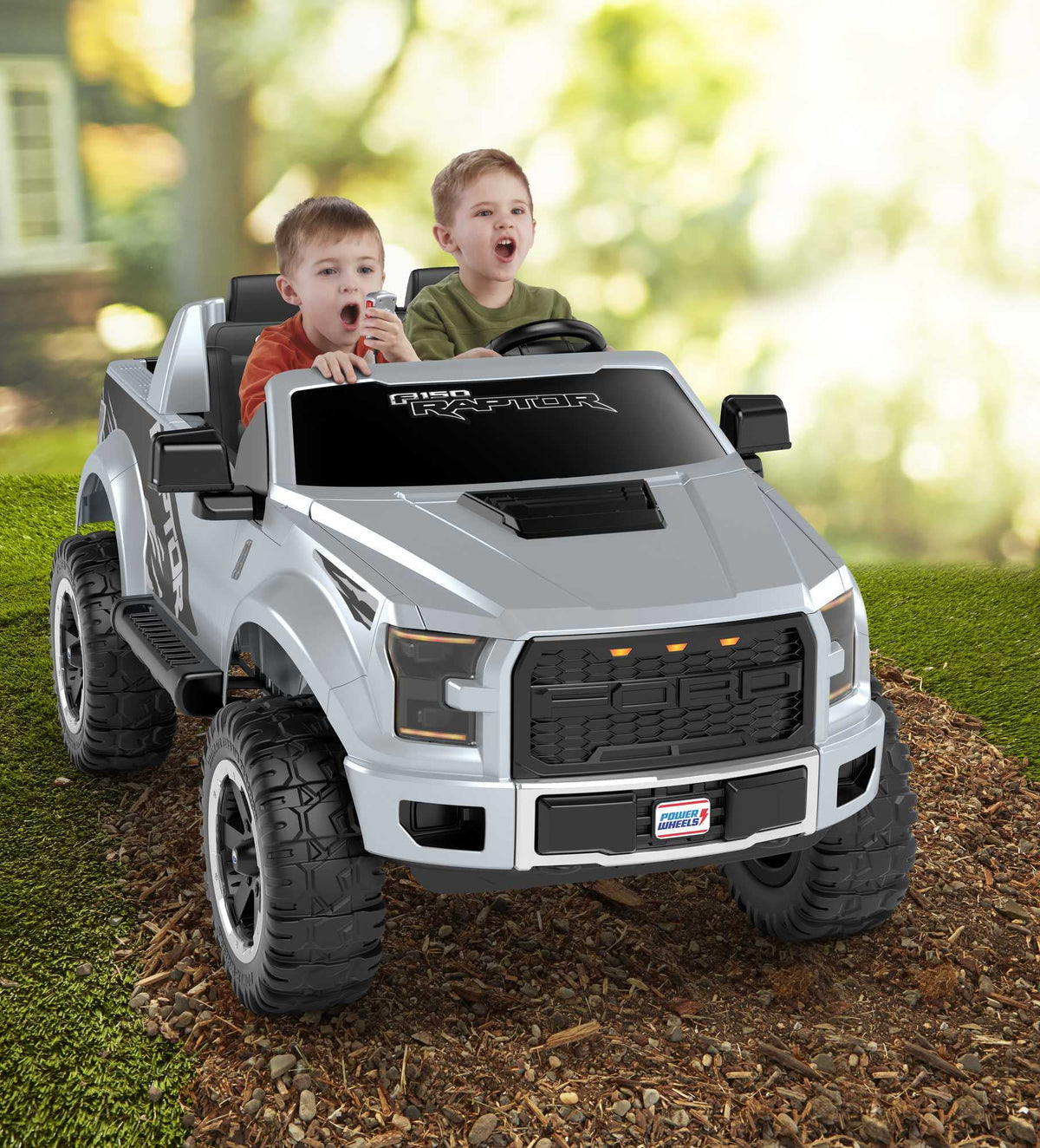 12V Battery-Powered Ride-On Vehicle with Music Sounds & Microphone N174693