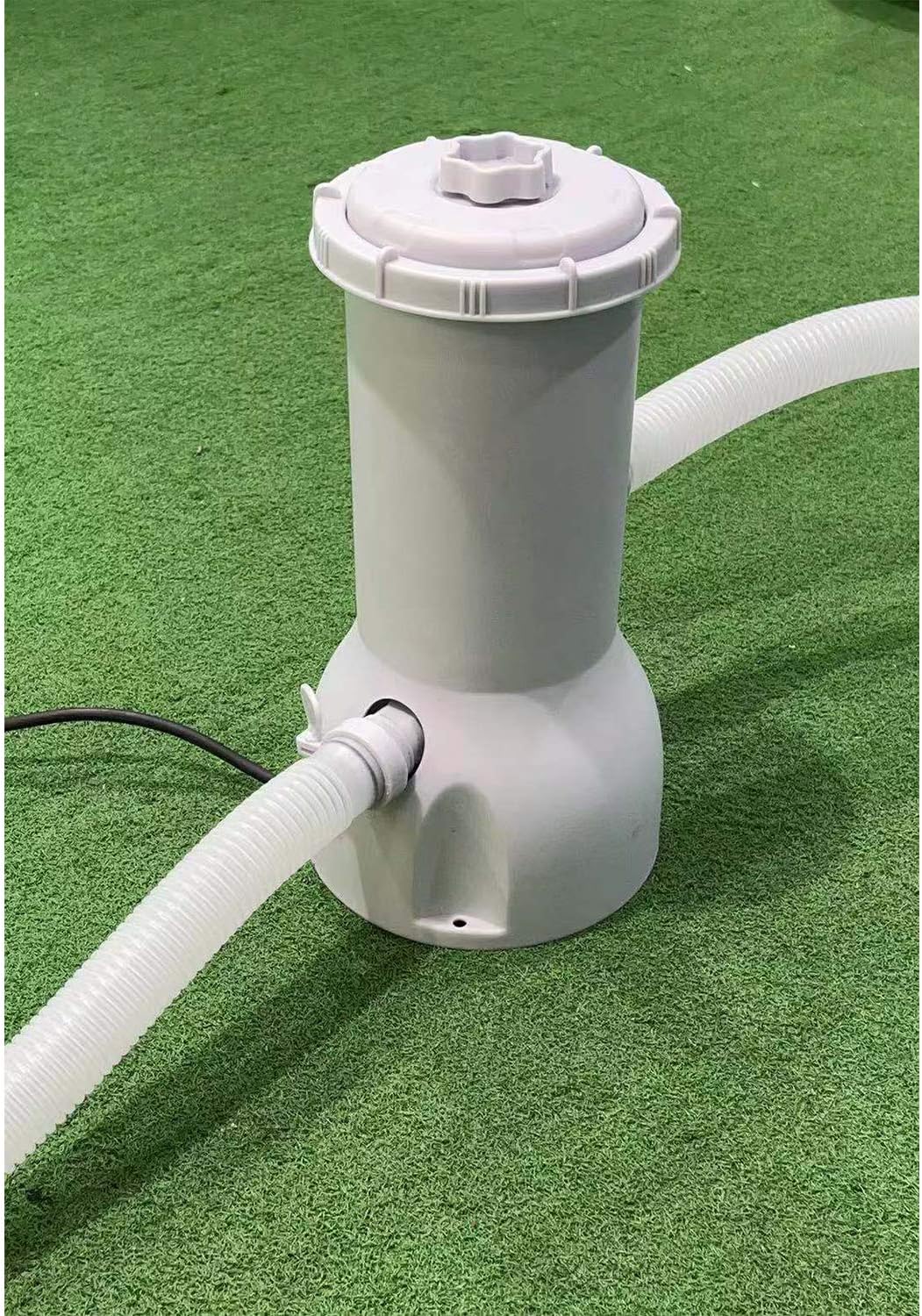 Above Ground Swimming Pool Filter Cartridge Pump with 32 mm Hoses Pack of 2 U36996