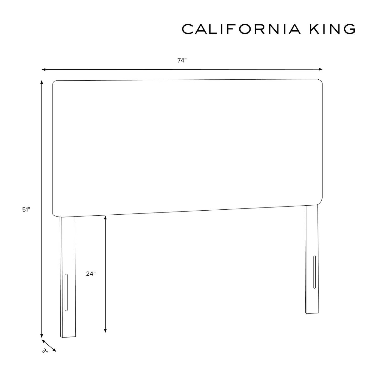Beige California King Headboard U98699