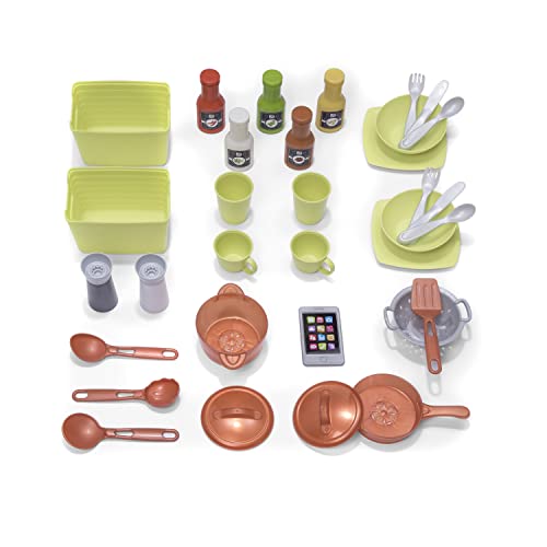 33 Piece Kids Play Kitchen Set with Lights and Sounds O573836