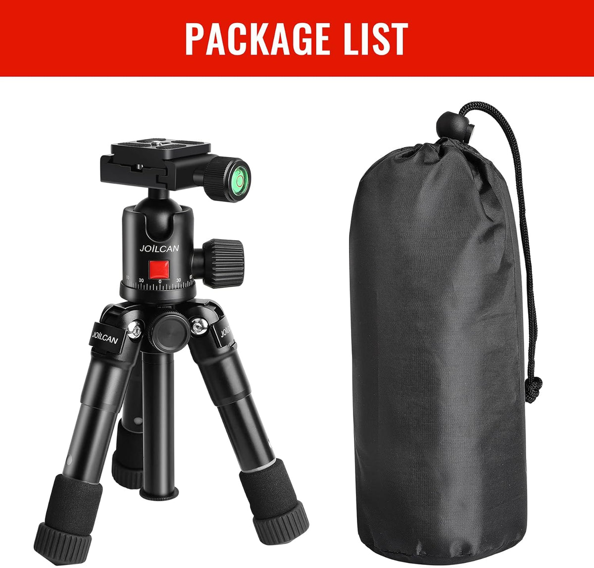 Black Pack of 2 Tabletop Tripod with 360 Degree Ball Head E70335