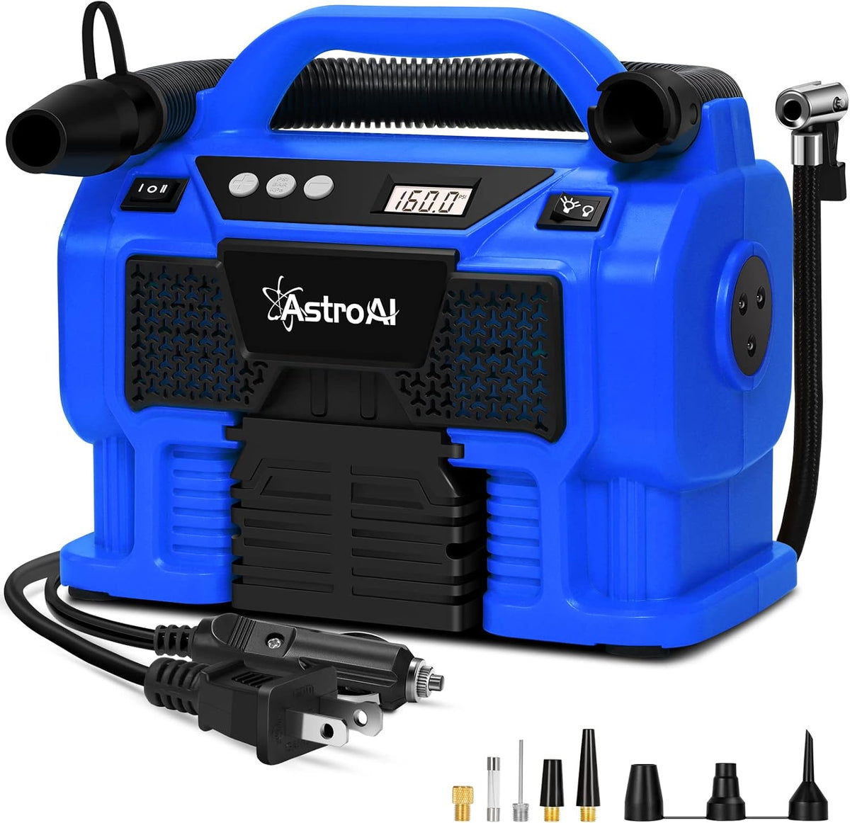 Portable Cordless Tire Inflator 160 PSI with LCD Pressure Gauge D634923