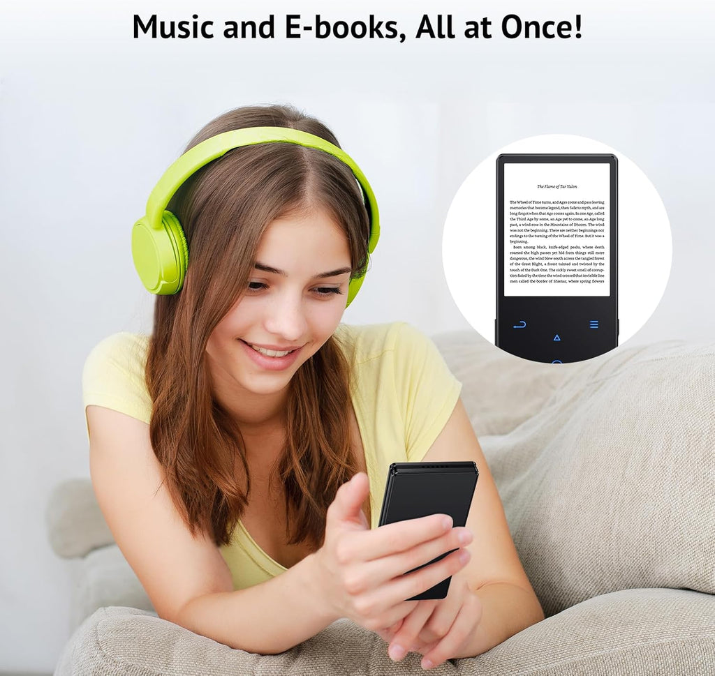 64GB Bluetooth 5.3 MP3 Player with HD Speaker and 2.4" Screen R888