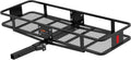 60 x 20-Inch Black Steel Basket Hitch Cargo Carrier J589