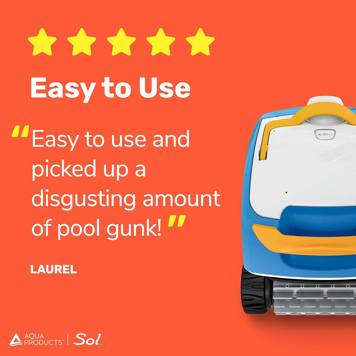 Robotic Pool Cleaner with 50ft Cable Y985342