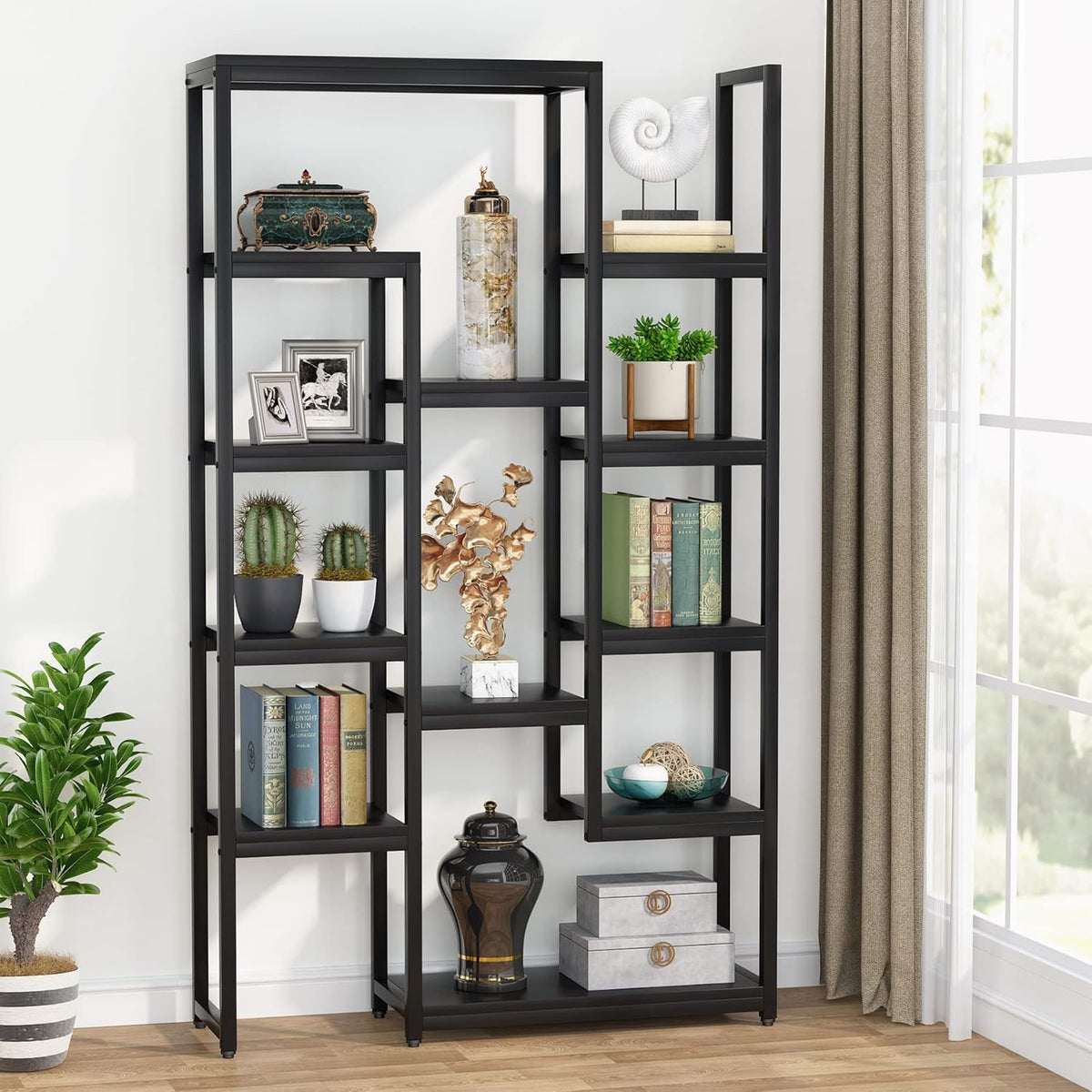 6-Tier 70.9 inch Tall Bookshelf N16290