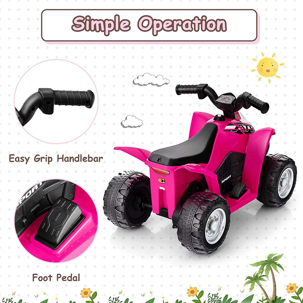 Blue 6V Battery Powered Kids Ride On ATV M81042