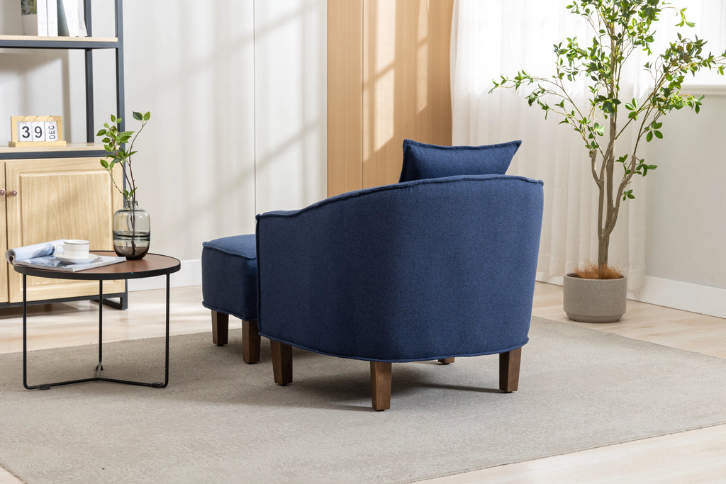 Accent Chair with Ottoman T144