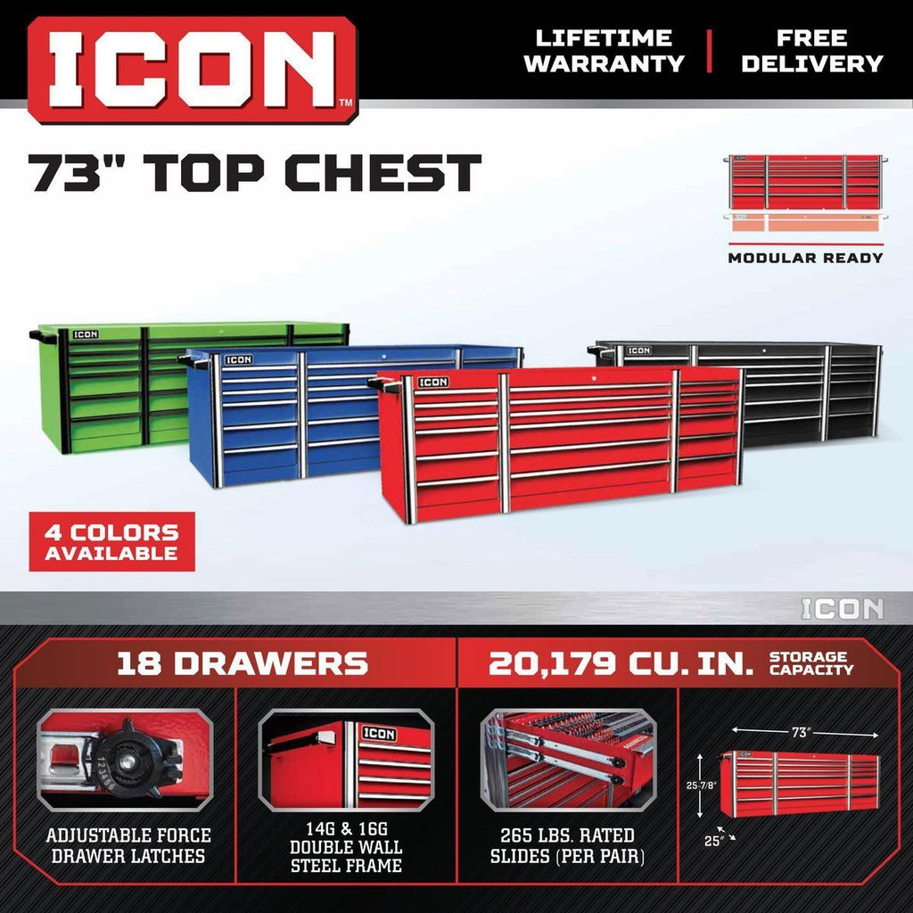73 in. Top Chest L989