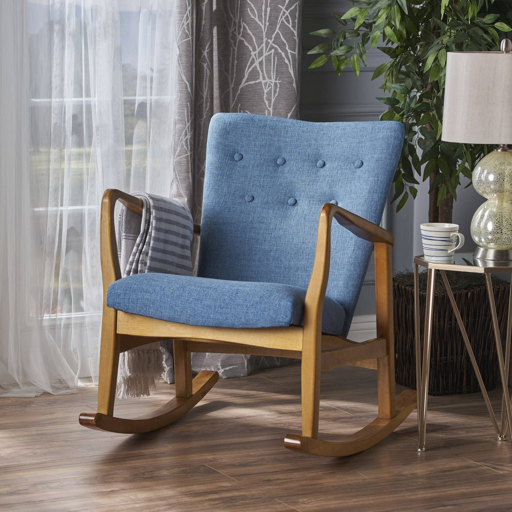 Grey Fabric Rocking Chair N996003