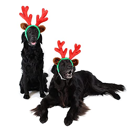 Christmas Reindeer Antlers with Ears for Large Dogs K911483