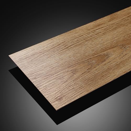 Honey Oak Wood Peel and Stick Vinyl Floor Tiles 36"x6" 18 PCS Waterproof I6797