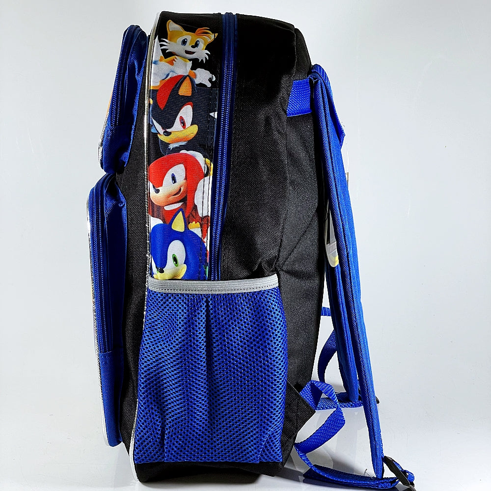 Blue Black Sonic Backpack with Insulated Lunch Bag V988181