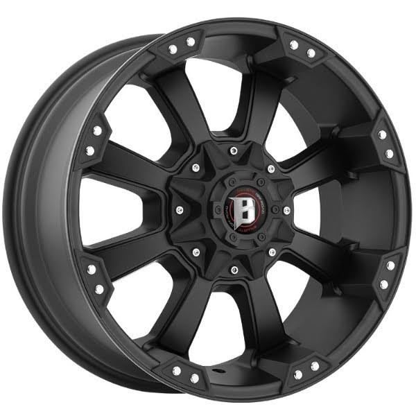 20x9 6-Lug Flat Black Wheel K46253