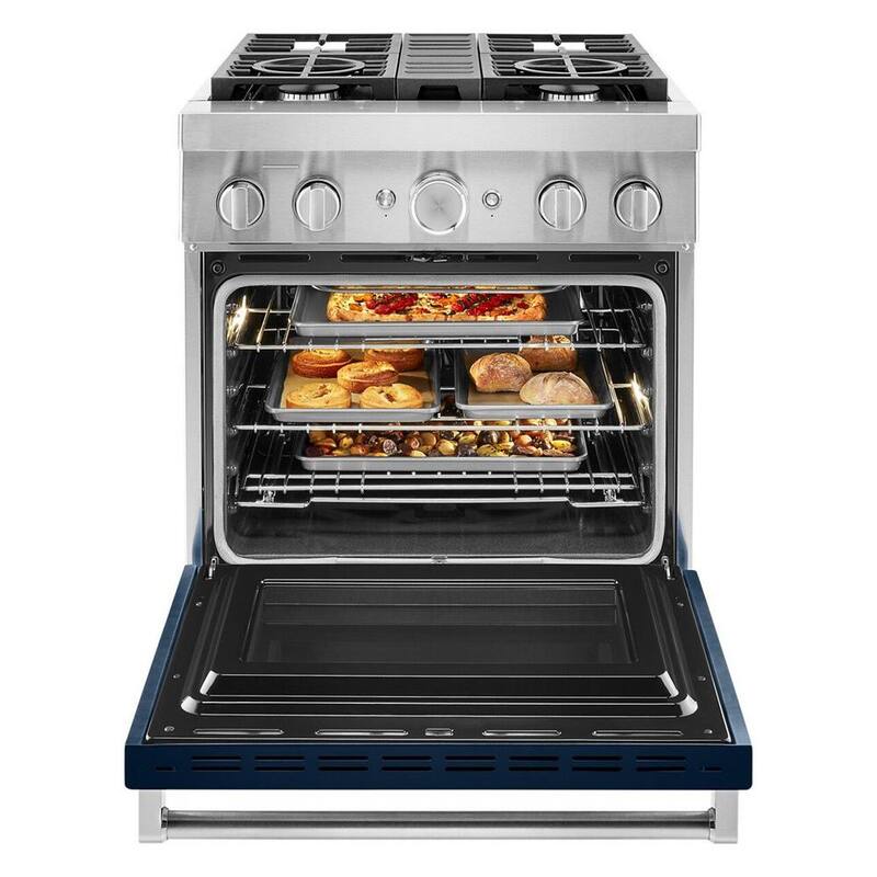 4 Burner Dual Fuel Freestanding Smart Range in Ink Blue N882756