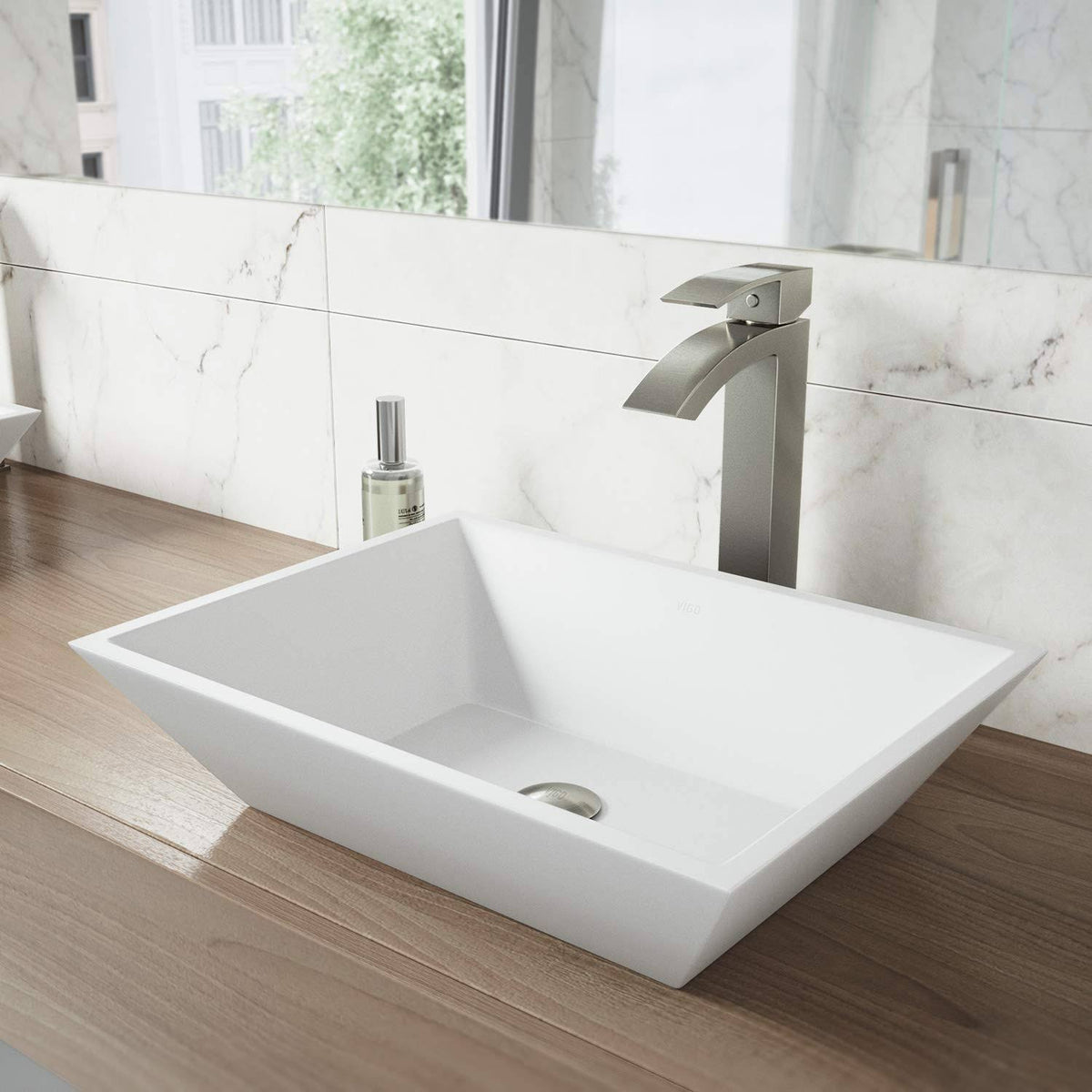 Matte Stone Vessel Bathroom Sink H292