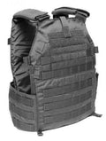 Black Small Tactical Modular Plate Carrier Vest U3835