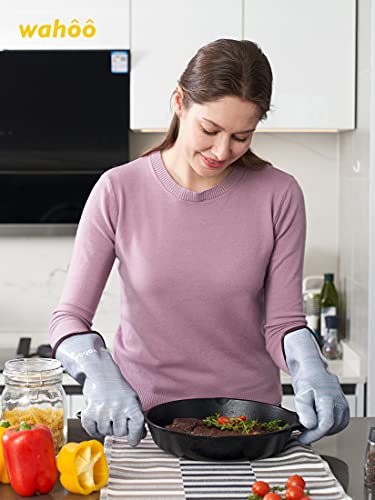 Purple M/8 Heat Resistant Silicone Oven Gloves T50346