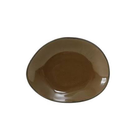 12 in. Vitrified China Ellipse Plate V81334