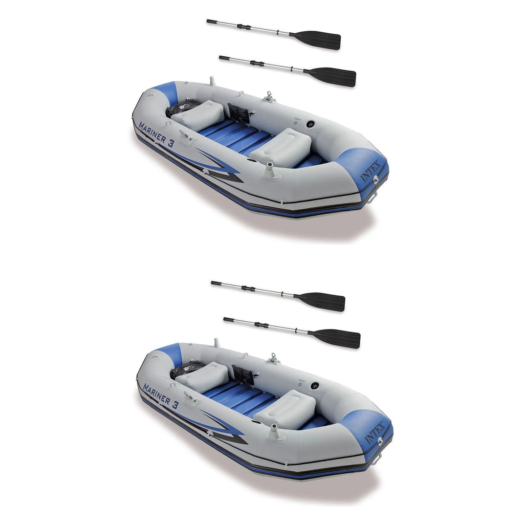 3-Person Inflatable Boat & Oars Set D66527