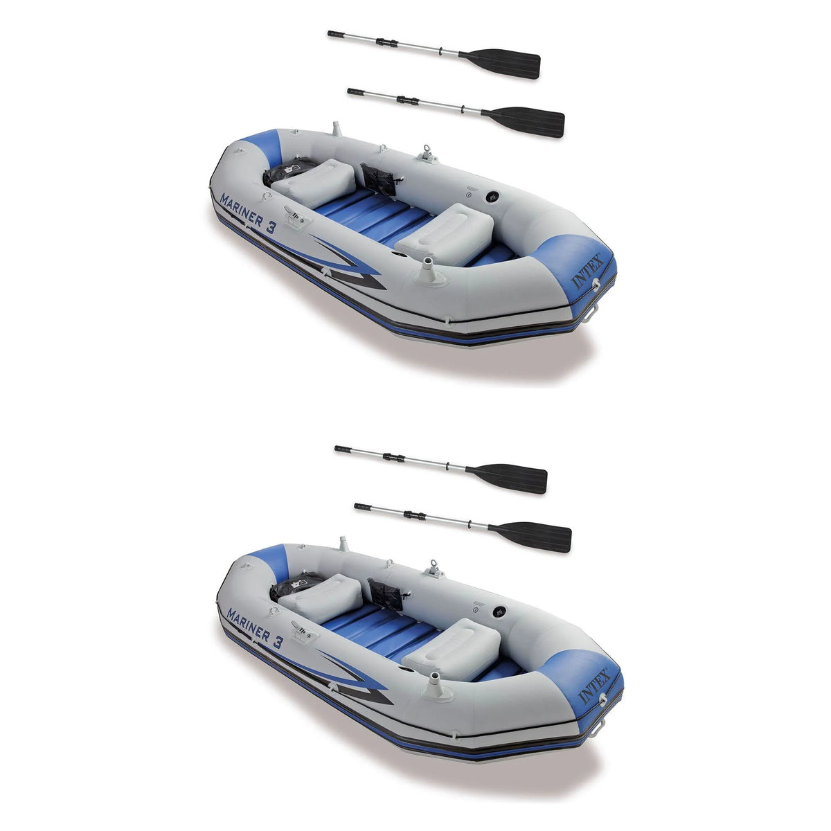 3-Person Inflatable Boat & Oars Set D66527