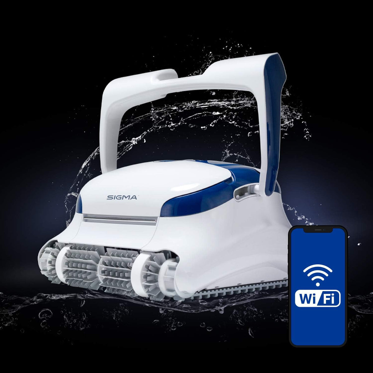 Robotic Pool Cleaner with Bluetooth and Top-Load Cartridge Filters T877