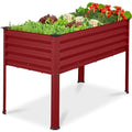 Galvanized Raised Garden Bed Metal Elevated Planter Box Dark Green S49229