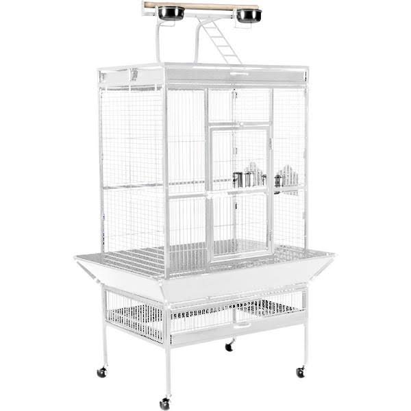 Large Wrought Iron Play Top Bird Cage J242