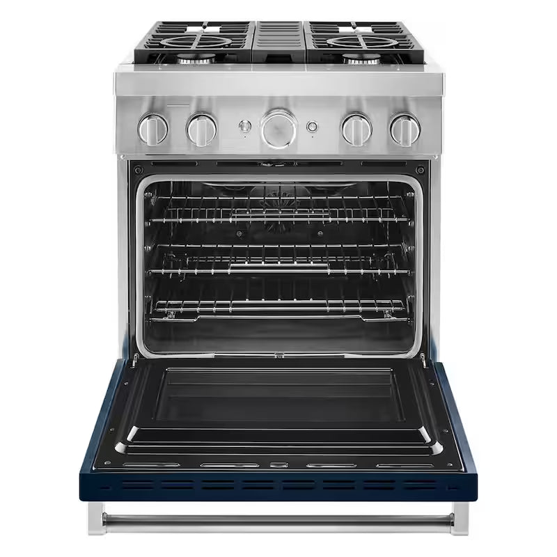 4 Burner Dual Fuel Freestanding Smart Range in Ink Blue N882756