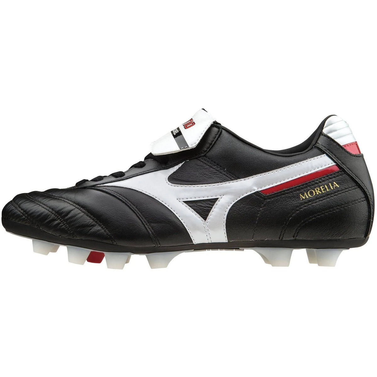 Black/White/Red Molded Soccer Cleat L880