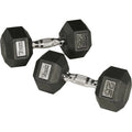 45 lbs Rubber Hex Dumbbell C88623