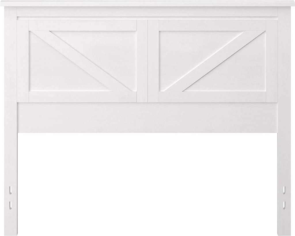 Wood Panel Headboard Gloss White Full Size K9214