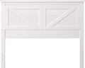 Wood Panel Headboard Gloss White Full Size K9214