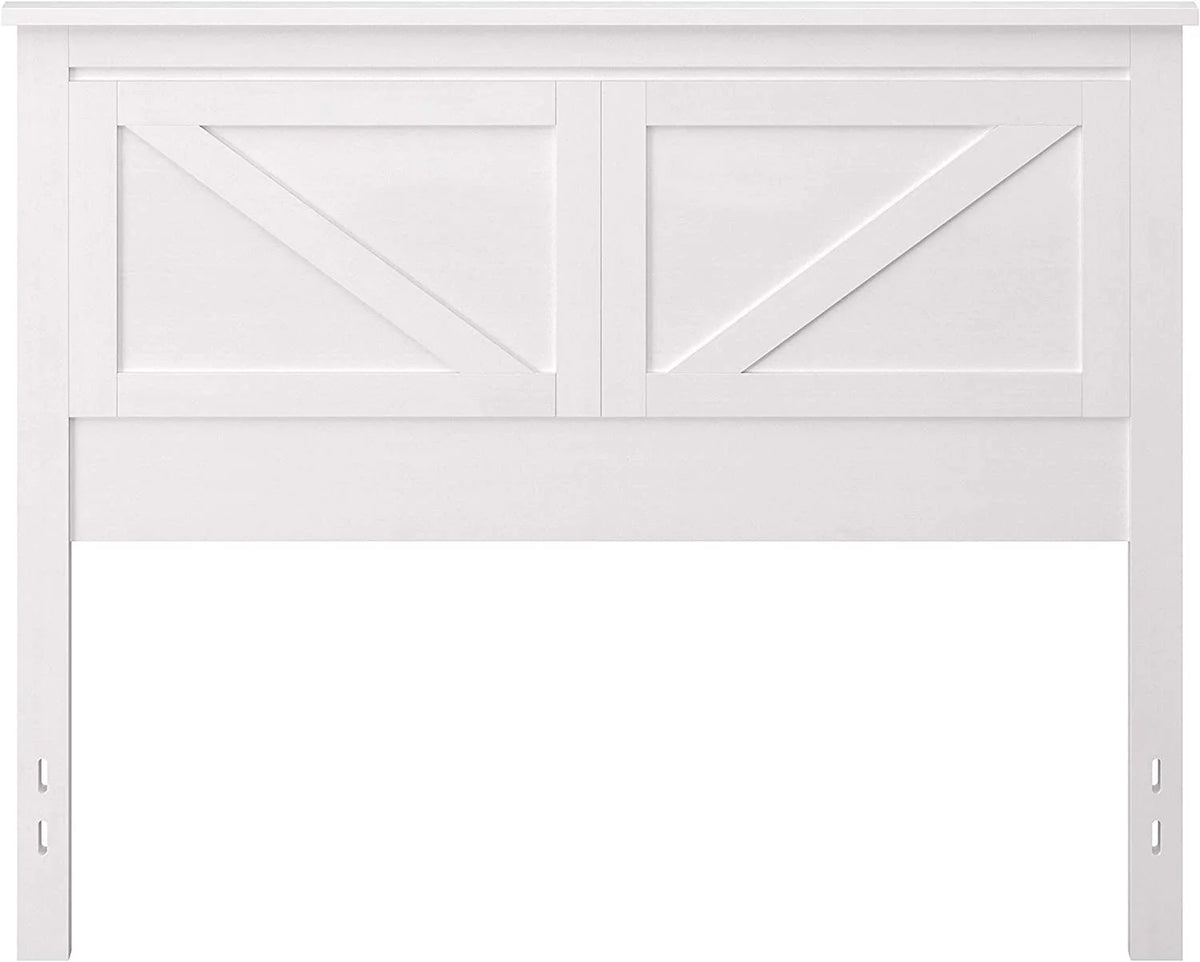Wood Panel Headboard Gloss White Full Size K9214
