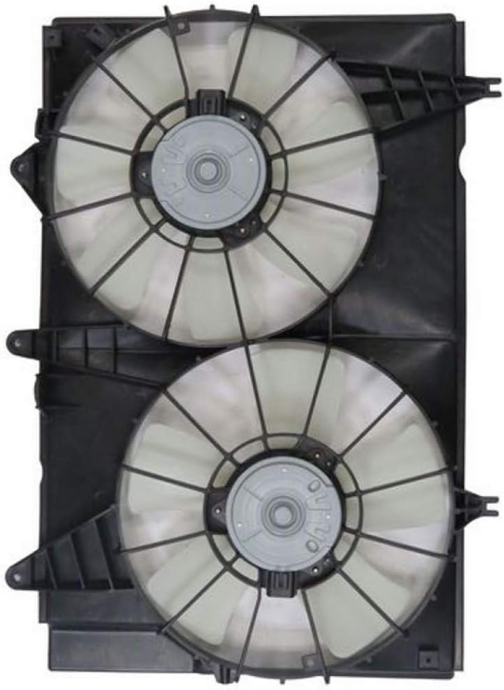 Radiator and A/C Condenser Fan Assembly for Cadillac CTS 2003-2007 3.2L N64737