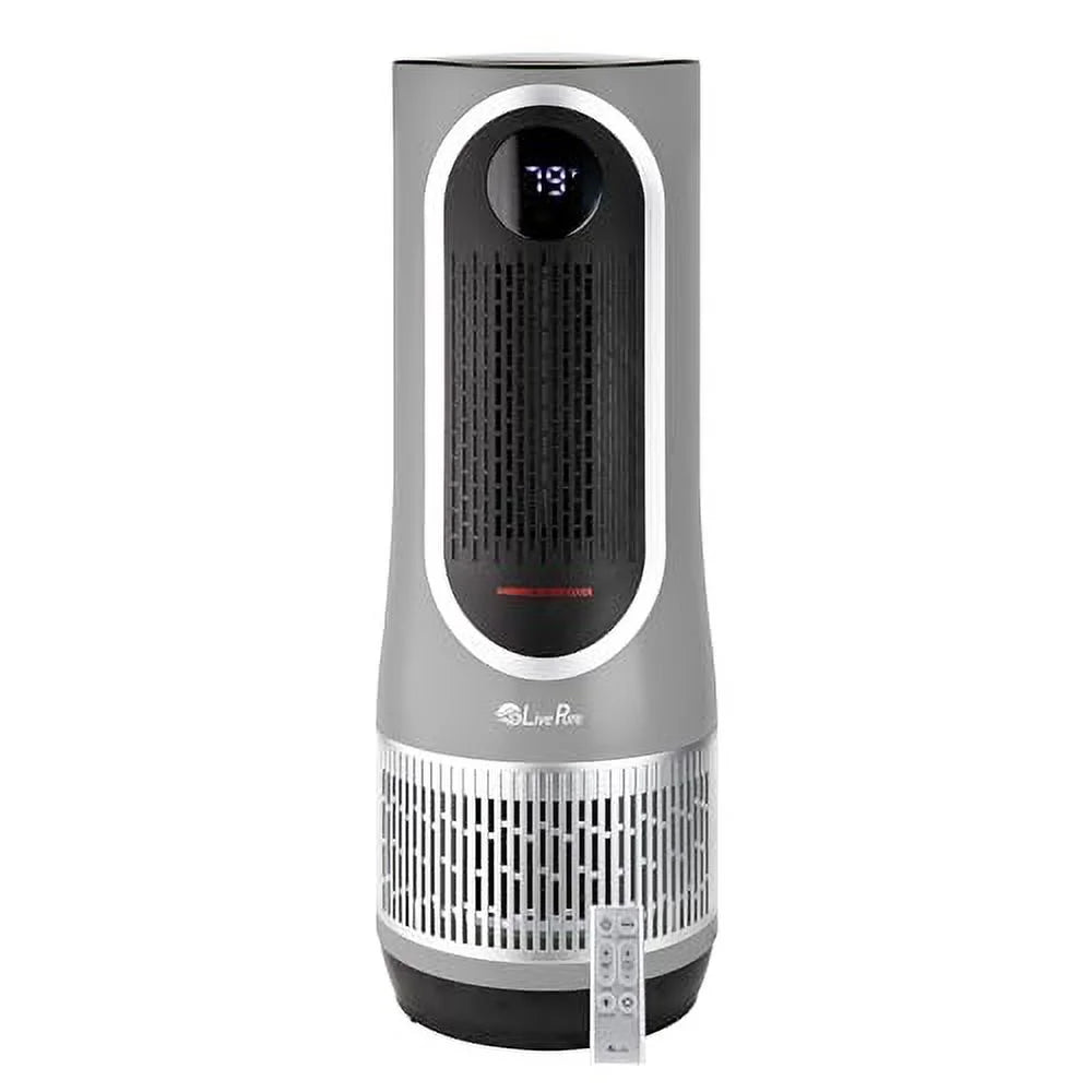 Gray 2 in 1 Air Purifier & Heater with HEPA Filtration K11703