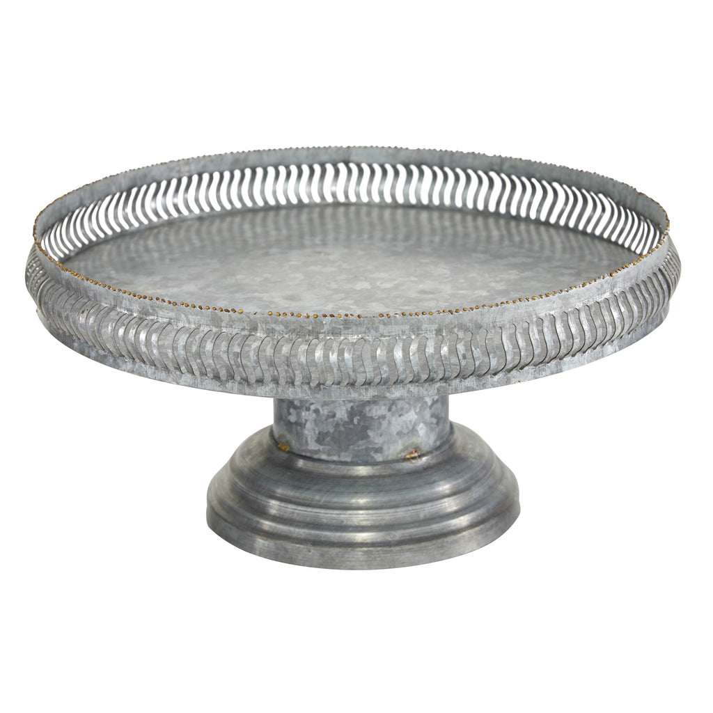 Round Gold Metal Set of 2 Cake Stand P392