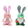 1/2 Pcs Plush Easter Bunny Handmade Swedish Tomte Elf Stuffed Doll Rabbit Ornaments X7175