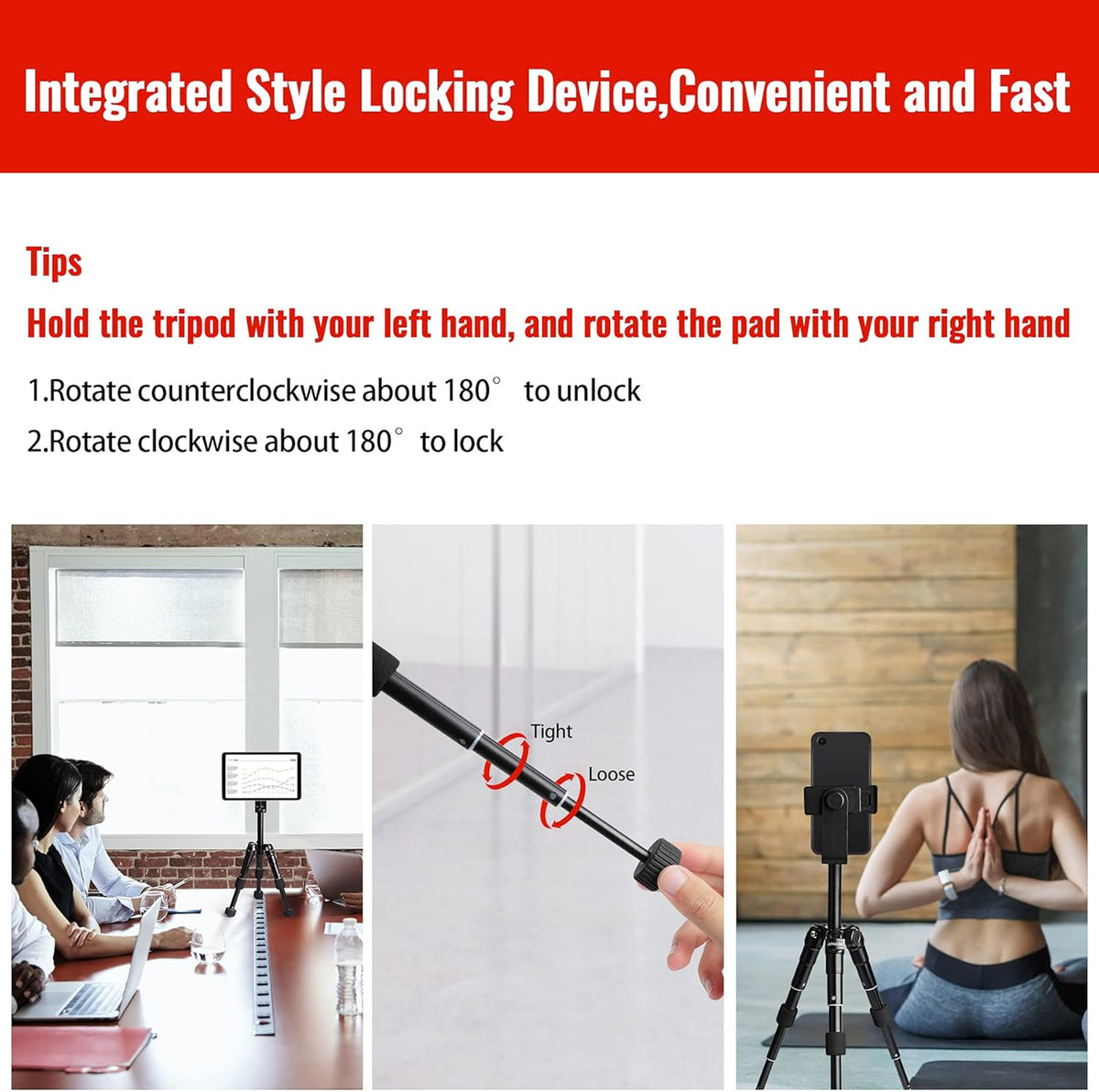 Black Pack of 2 Tabletop Tripod with 360 Degree Ball Head E70335