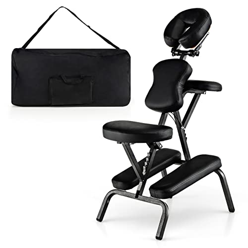 White Portable Massage Chair with Carrying Bag F596