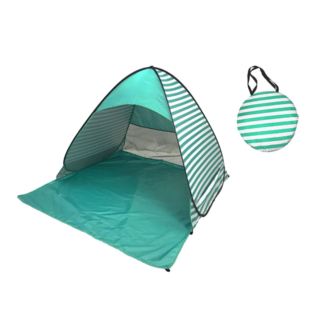 Green Stripes Automatic Beach Tent K8725