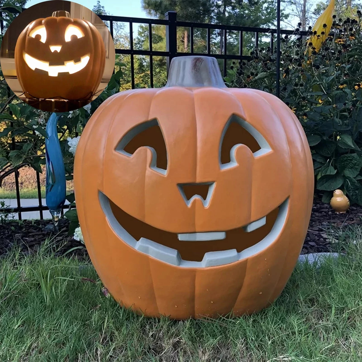 21 in Pre-lit LED Jack O Lantern Pumpkin Lantern Q55242