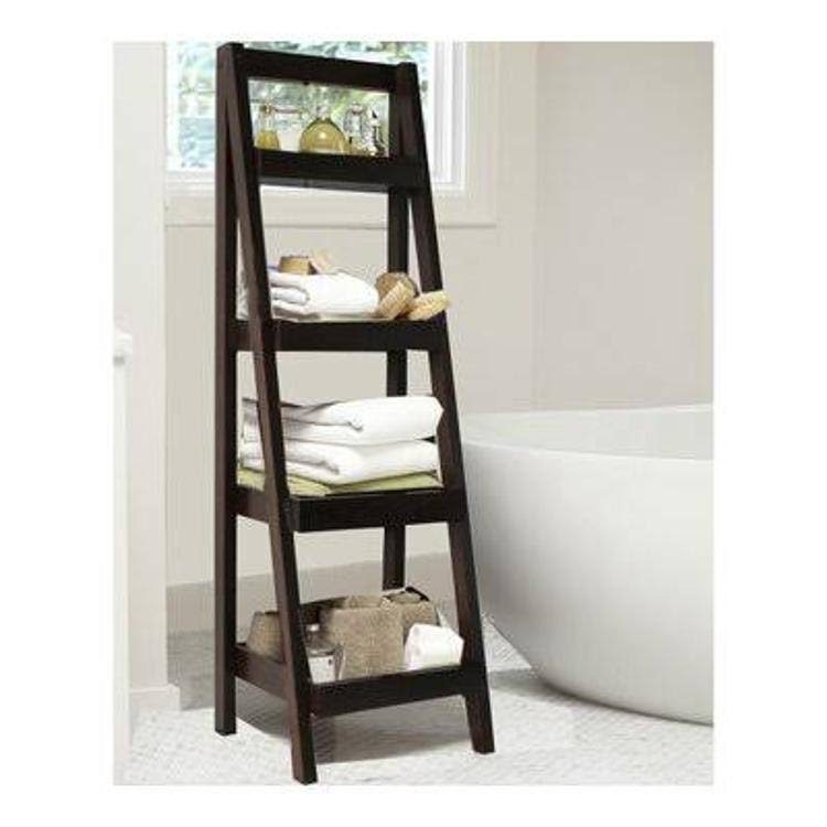 Bombay Walnut Ladder Bookcase J9290