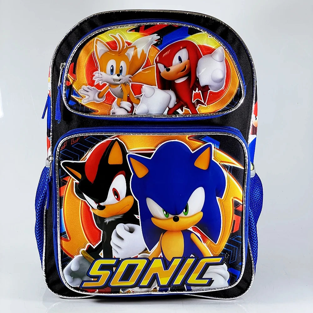 Blue Black Sonic Backpack with Insulated Lunch Bag V988181