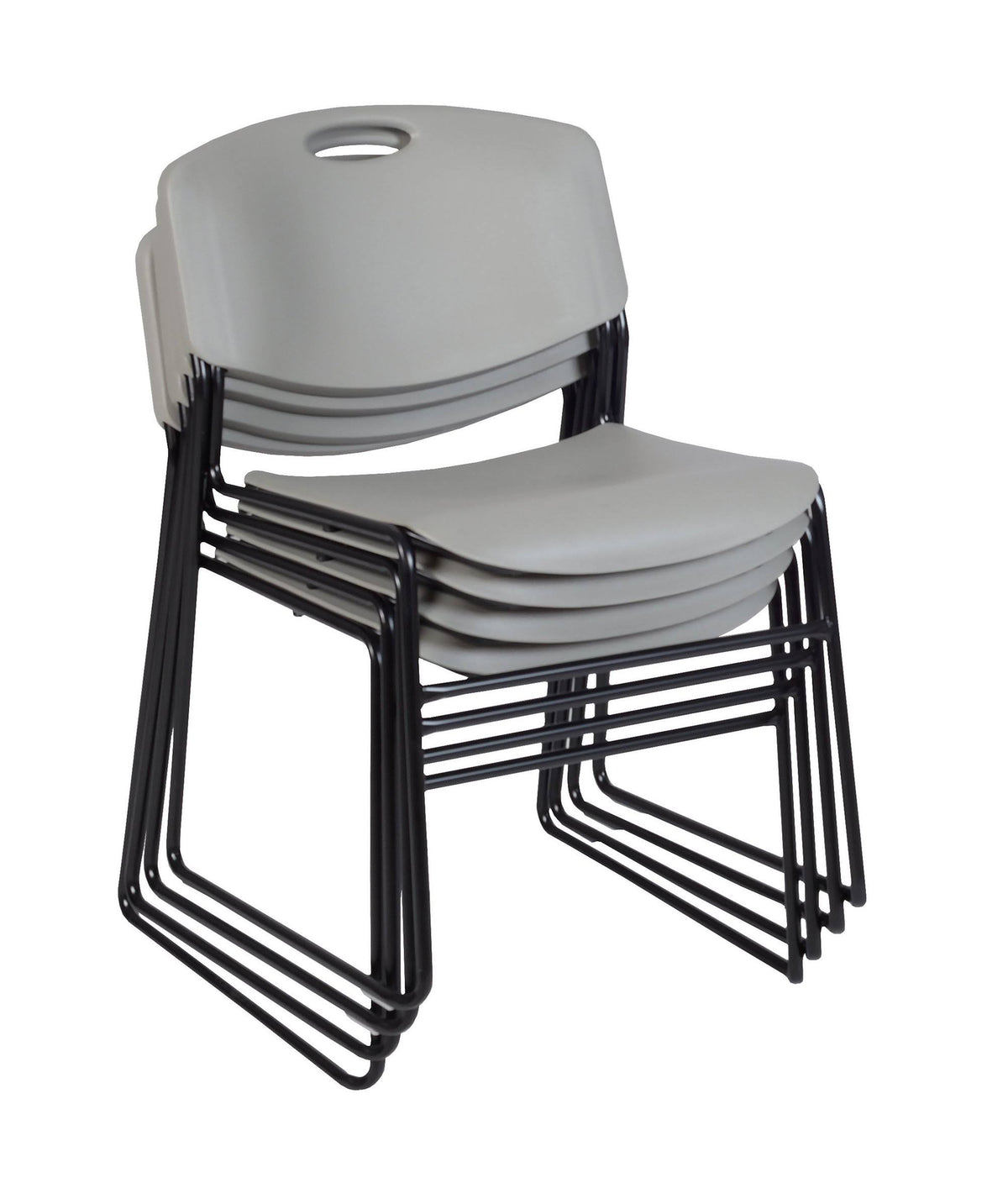 Round Breakroom Table with 4 Stack Chairs Y2986