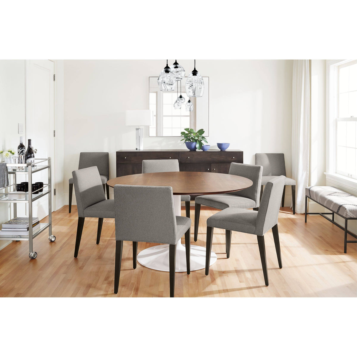 Grey Round Table 27 Diameter Q1250
